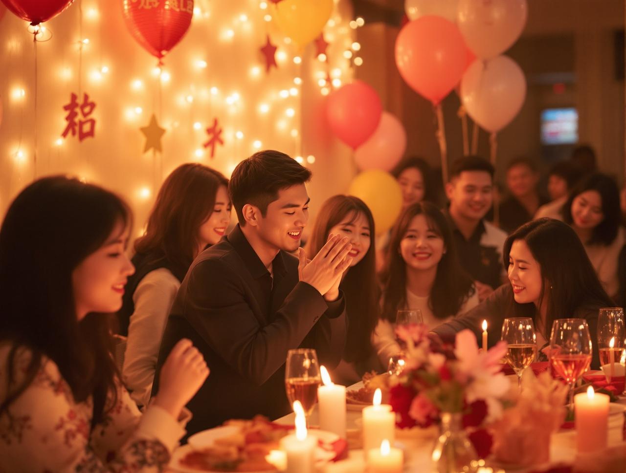 某男星生日会现场直击：粉丝应援太暖心，他当场落泪